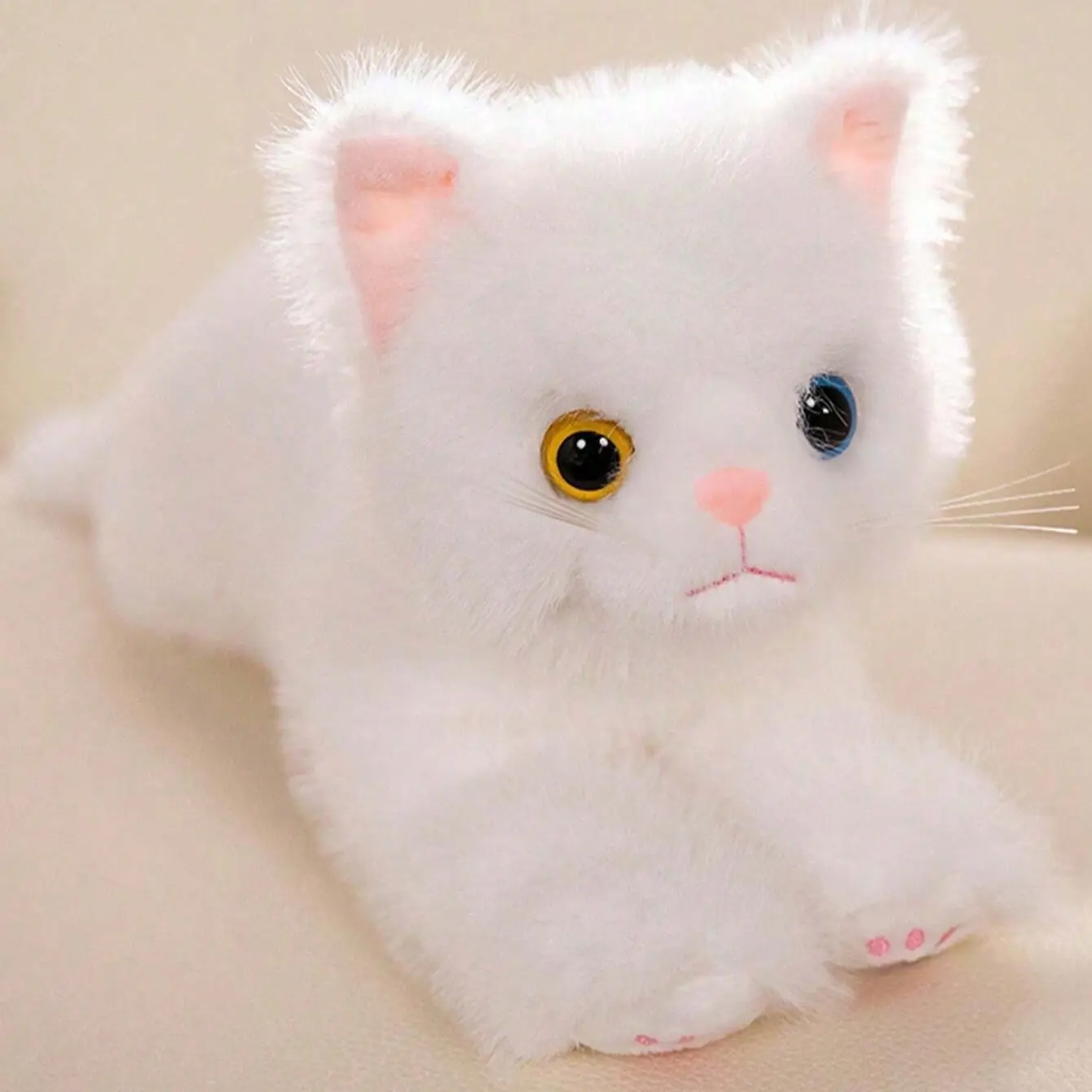 40 cm / 15.7 inches cute faux cat plush toy, lifelike cat-shaped stuffed animal, Soft adorable stuffed, soft and cuddly, gray, black cat pillow, gift for Children's Day, birthday, decorative item for children's room and sofa bed