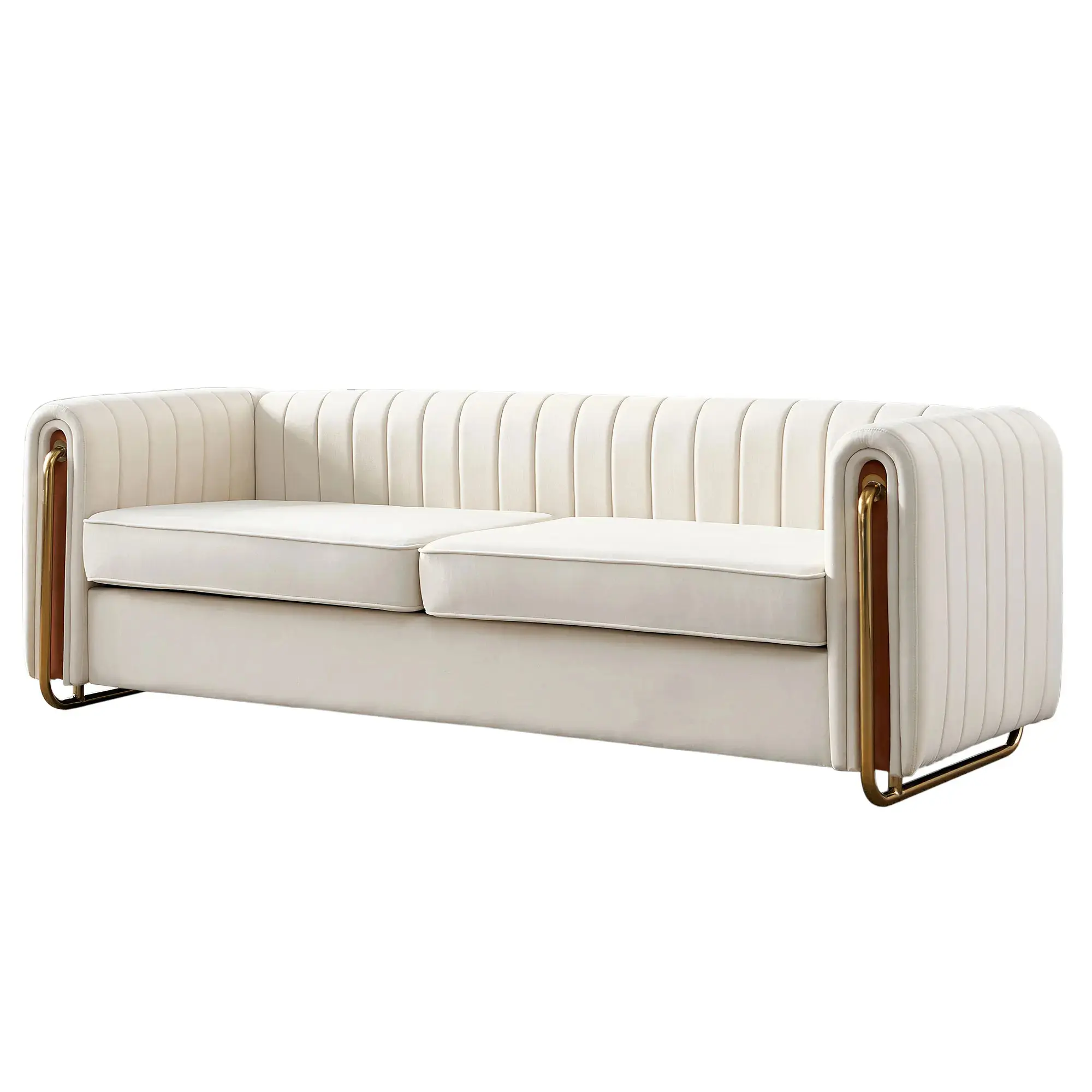 High-End Modern Velvet Fabric L-Shape Convertible Sleeper Sofa - Wood Frame, Expandable Foldable, Clean Design, Comfy Corner Sectional, Premium Indoor Living Room Furniture, Requires Assembly, Requires Setup