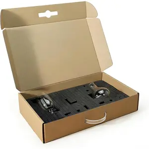 Fragile Item Shipping Box with Protection Foam - Cardboard Mailing Box for Glassware, Cosmetics, Medals & Delicate Goods,-Duty Packaging Container