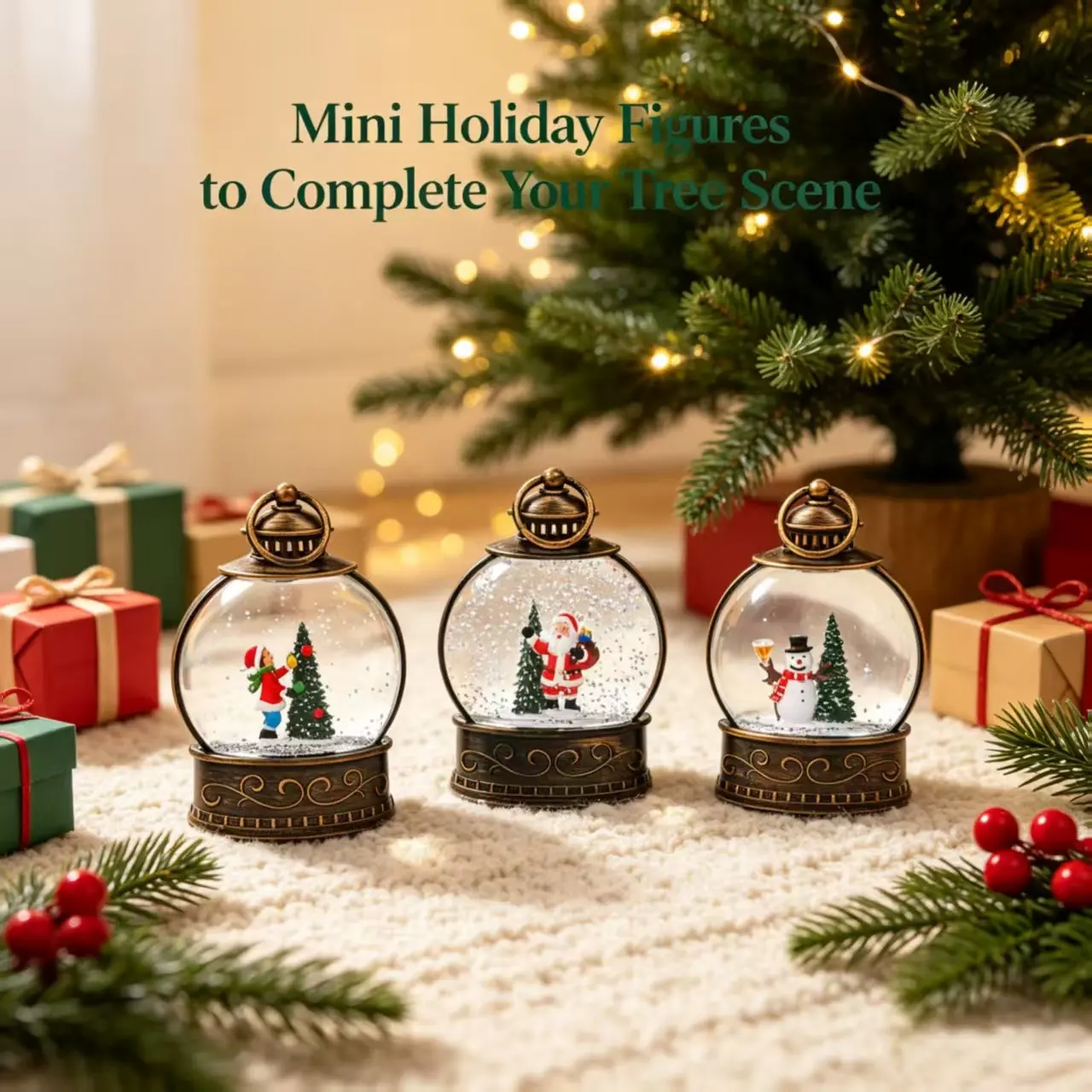 Three Christmas Snowflake Crystal Wind Lanterns, Dynamic Snow Effect Night Light, Holiday Window Decor, Festive Craft Gift, Holiday Ornament