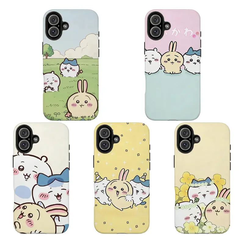 Kawaii Chiikawa Cute Cartoon Character Phone Case,For iPhone 11 12 13 14 15 16 17 pro max for Samsung S26 S25 S24 S23 S22 S21 phone Cases,Gifts For Fans Men Women,phone cases