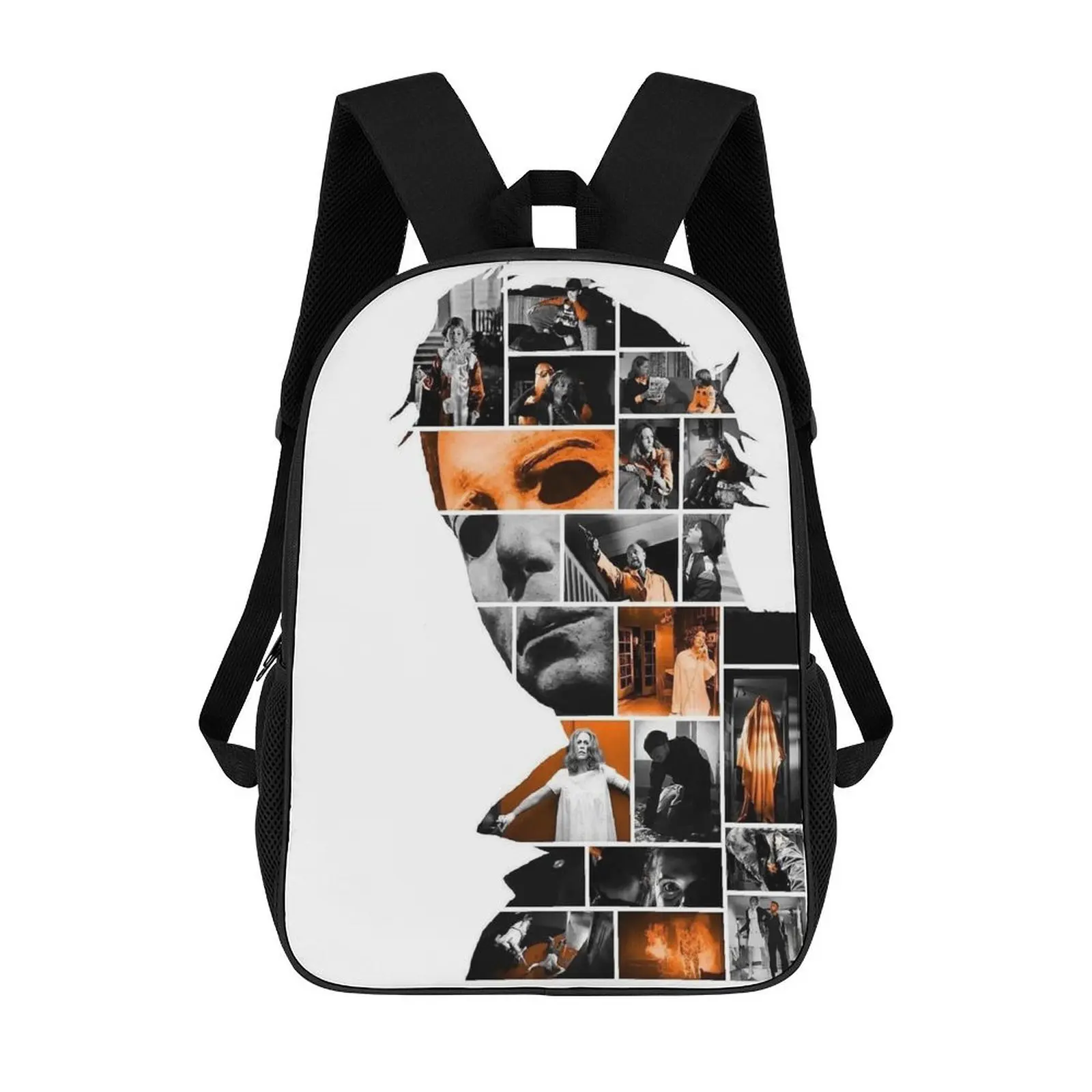 Michael Myers Horror Movie Backpack for Male, Female Youth Campus Life - Unisex, Lightweight, Zippered, Adjustable Shoulder Strap