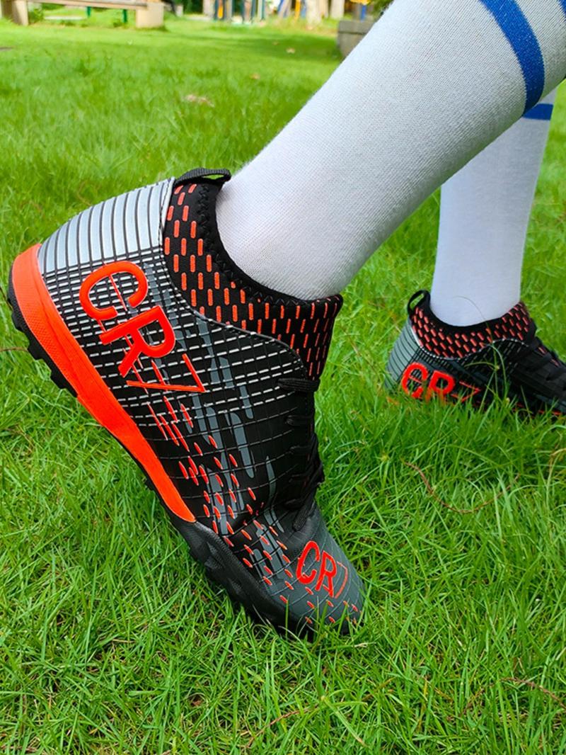 Unisex's Low Top Lace Up Football Shoes, Breathable Comfortable Anti-Slip & Wear-Resistant Football Cleats, Football Training Shoes, Soccer Shoes, Professional Football Boots for Men & Women for All Seasons