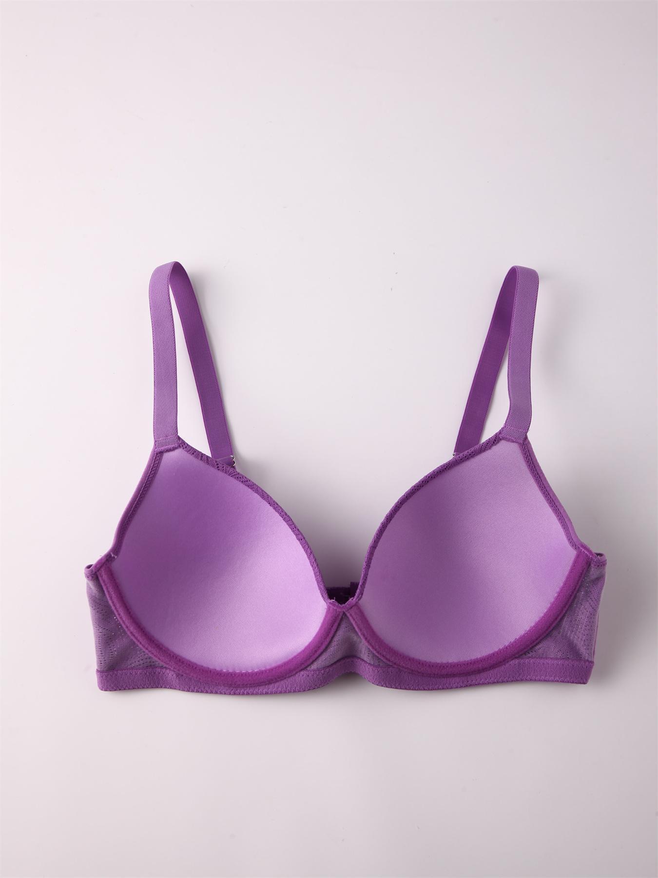 Women's Leaf Pattern Underwire Bra, Adjustable Strap Backless Push Up Bra, Soft Comfortable Breathable Lingerie for Daily Wear