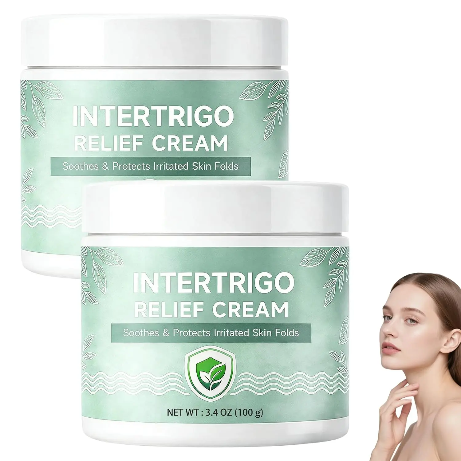 Intertrigo Bodycare Moisturizer - Non-Greasy Moisture Control Formula for Daily Comfort, Skin Fold Care & Chafing Support, Soothes Skin & Reduces Friction for Underarms & Inner Thighs, Moisturizers