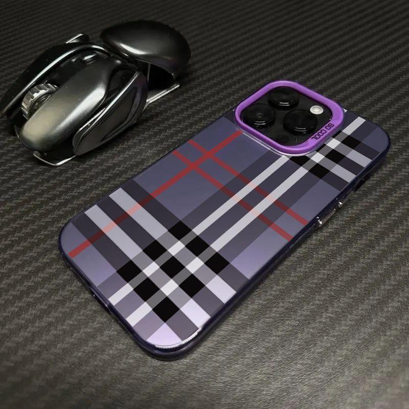 Luxury Shockproof TPU-Plastic Protective Smartphone Casing & Accessory, Stylish Classic Plaid Tech Accessory, Durable Protection for iPhone 17,16,16E,15,14,13,12,11,X,XS,XSMAX,7P,8P & a6 Series, Ideal Christmas Gift,summerwins summerwins