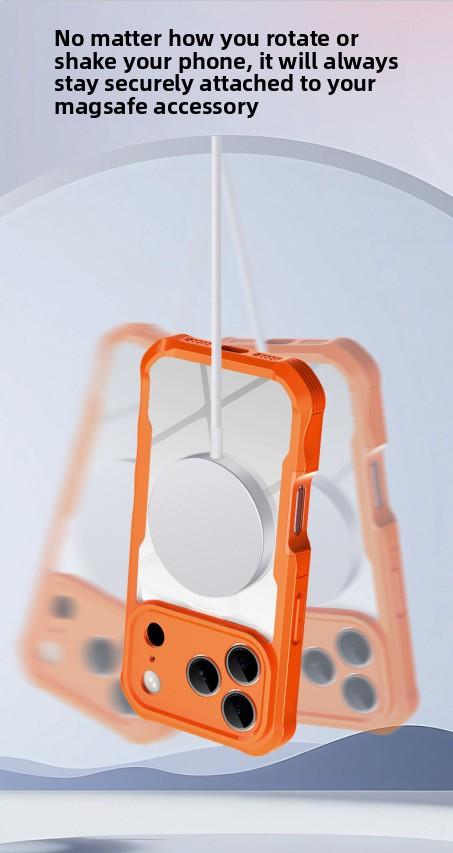 Transparent Three-Proof Case for iphone 17, Shockproof and Drop-Proof Outdoor Magnetic Protective Cover for 17 Pro Max i hone 17 iphone 17 pro case