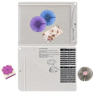 6.4" x 8.5" Mini Multi-Purpose Scoring Board Envelope Maker with Bone Folder & Guide for Card Making Paper Crafts Arts Projects Score & Fold Tools