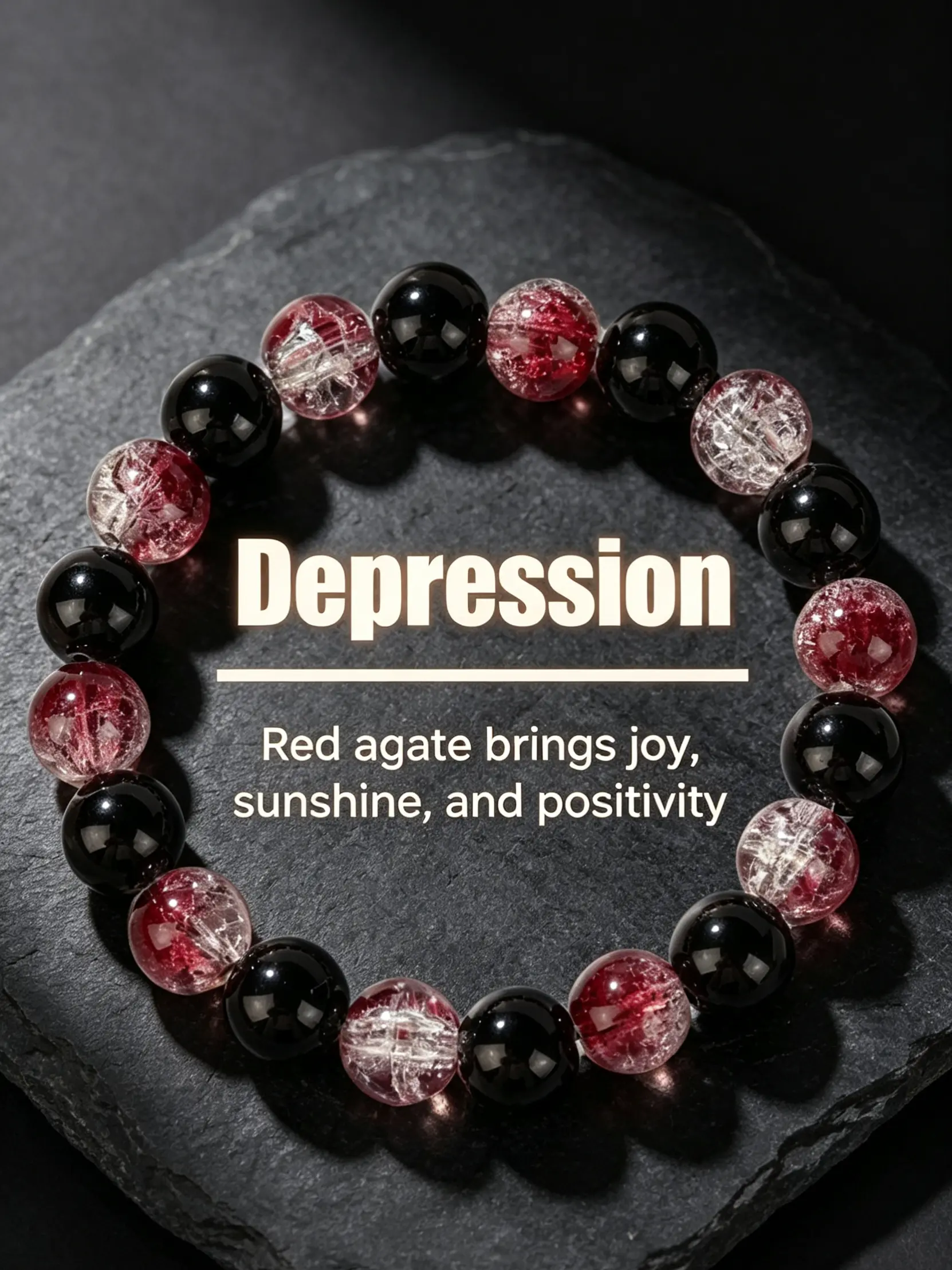 Handmade Bohemian Jasper Bracelet, Obsidian Crystal Beads, Calms Anxiety, Positive Energy, Spiritual Jewelry, Daily Wear, Healing Crystal Bracelet