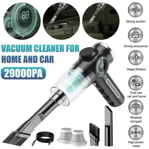 Handheld Vacuum Cordless Rechargeable, Portable Car Vacuum Cleaner with Dual Filters for Home, Elegant Black#DealsForYouDays