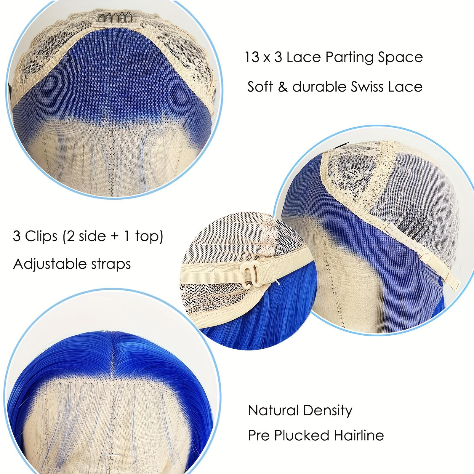 13x4 Lace Front Wig 180% Density HD Lace Long Straight Synthetic Hair Pre-Plucked Baby Hair Heat Resistant Wig for Women No Glue Needed