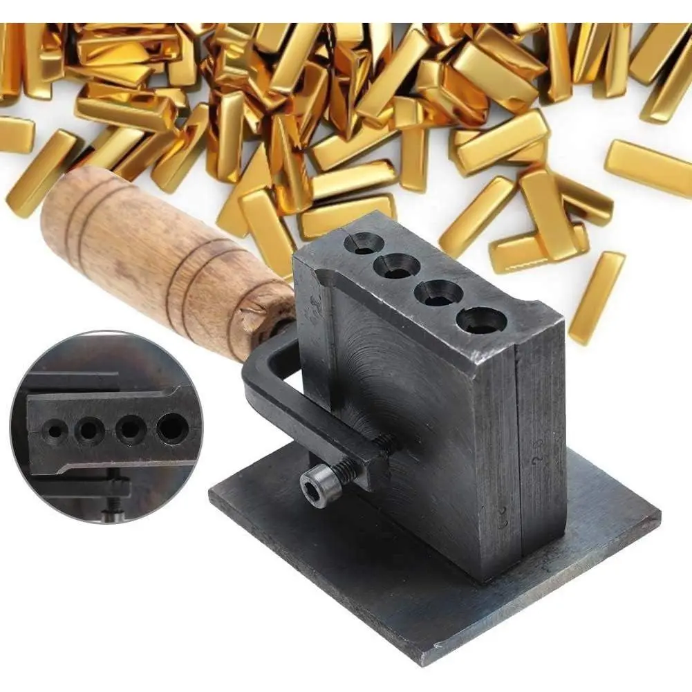 Reversible Jewelry Ingot Mould Oil Groove Mold Making Tools Melting Casting Metal Tool for Sheet Bar Gold Silver Casting, 20 * 8 * 8cm
