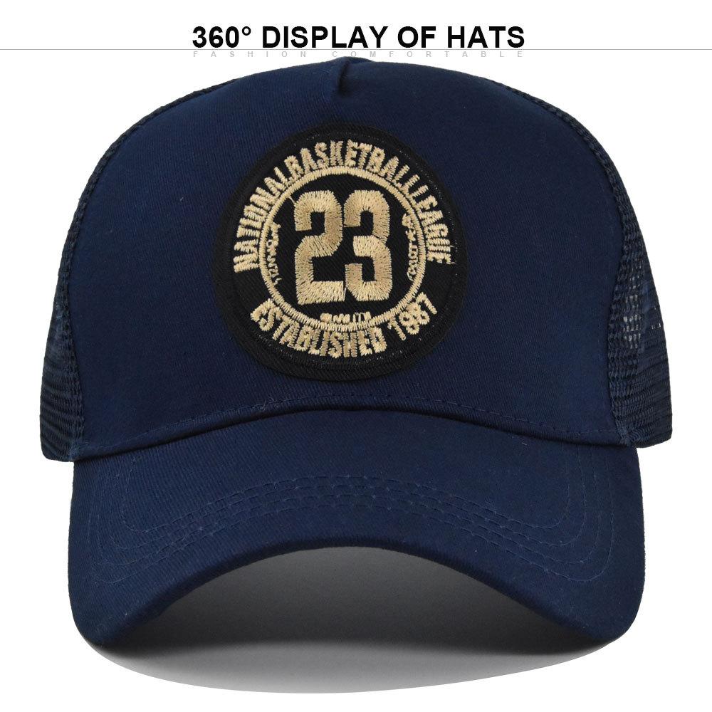 Cartoon embroidered baseball cap, patch embroidered duckbill cap, mesh cap, personalized embroidered curved brim sun hat