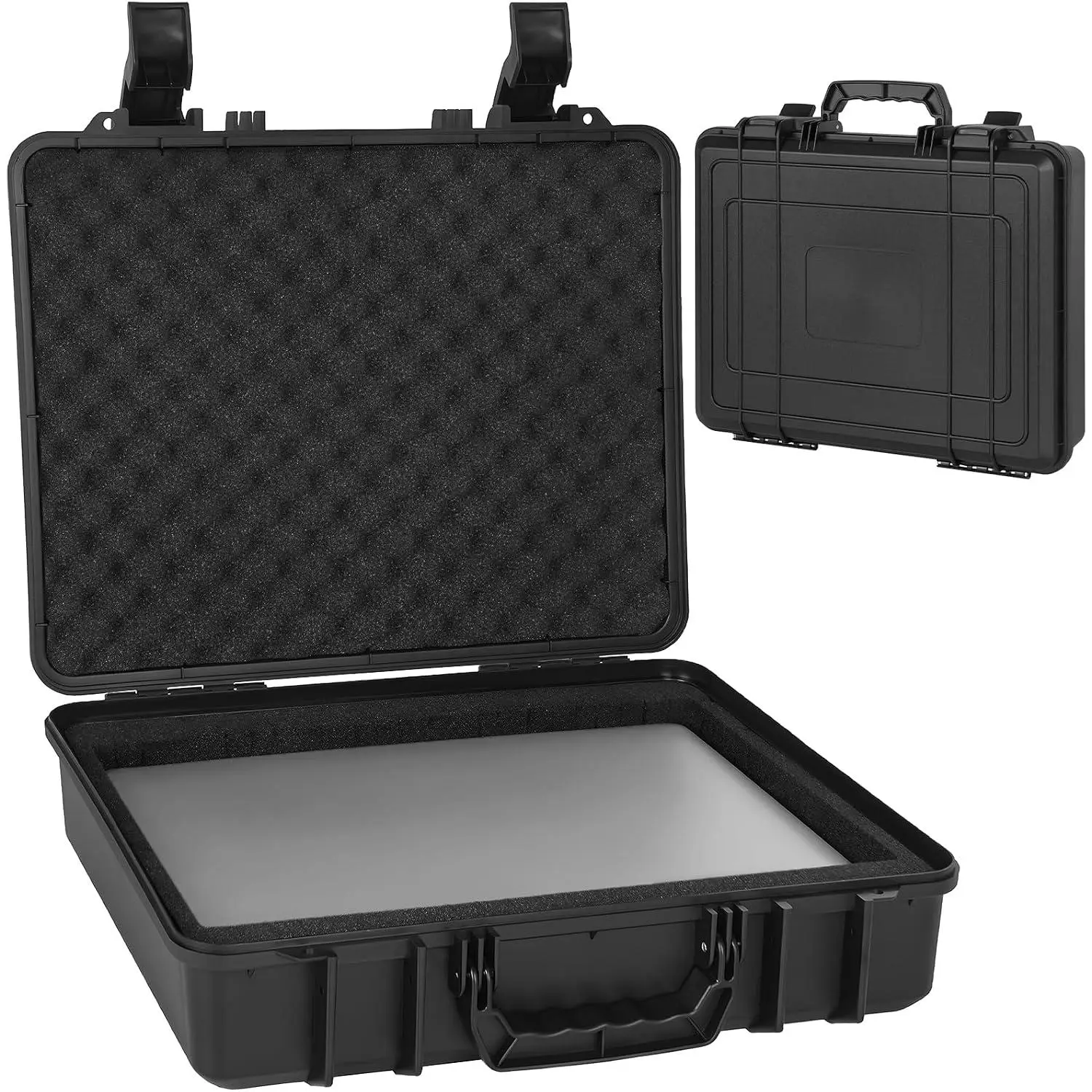 Heavy Duty Laptop Hard Case for 15.6" Laptops & Accessories |  & Shockproof Laptop Storage Case with 2 Pull & Pluck  Layer for 14"-15.6" Laptop