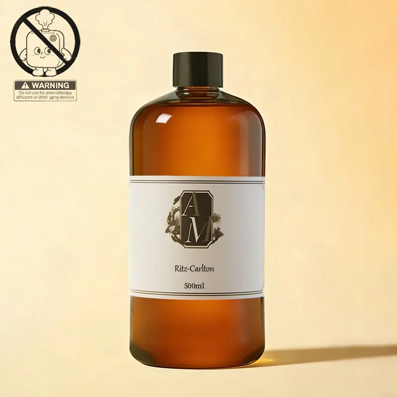 500ML Ritz Carlton Scented Water-Based Essential Oil, Essential Oils for Diffuser, Aroma Diffuser Oil, Reed Diffuser Refill Liquid, Hotel Grade Reed Diffuser Oil, Long-Lasting Fragrance, Home Fragrance
