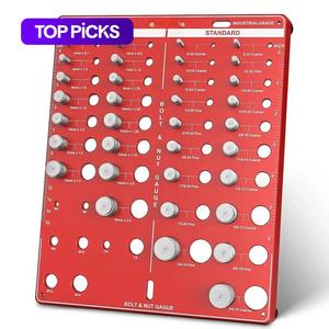 metric & standard thread checker, 42-point thread checker, home thread size identification board test gauge set, hand measuring hardware tools for efficient diy projects, industrial bolt & nut gauge, men gadgets, portable heavy duty