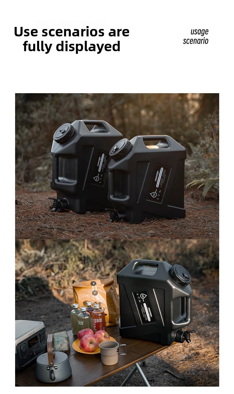 Outdoor camping household water storage bucket with faucet car self-driving tour water storage tank water storage large plastic bucket