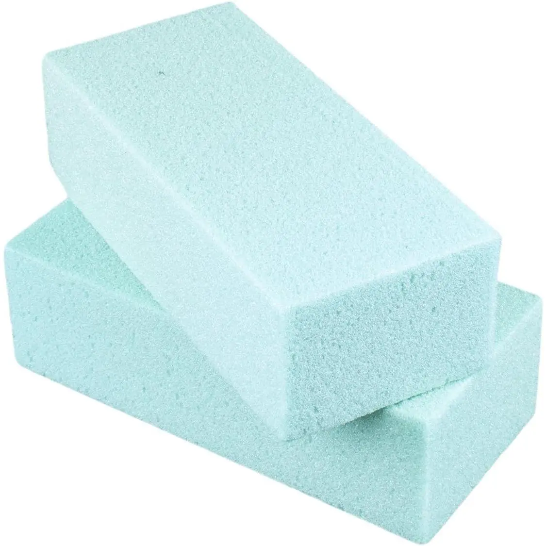 Green Floral Foam Blocks 2 Pack Dry Polystyrene Bricks 7.75 x 3.5 in for Artificial Flower Arrangements