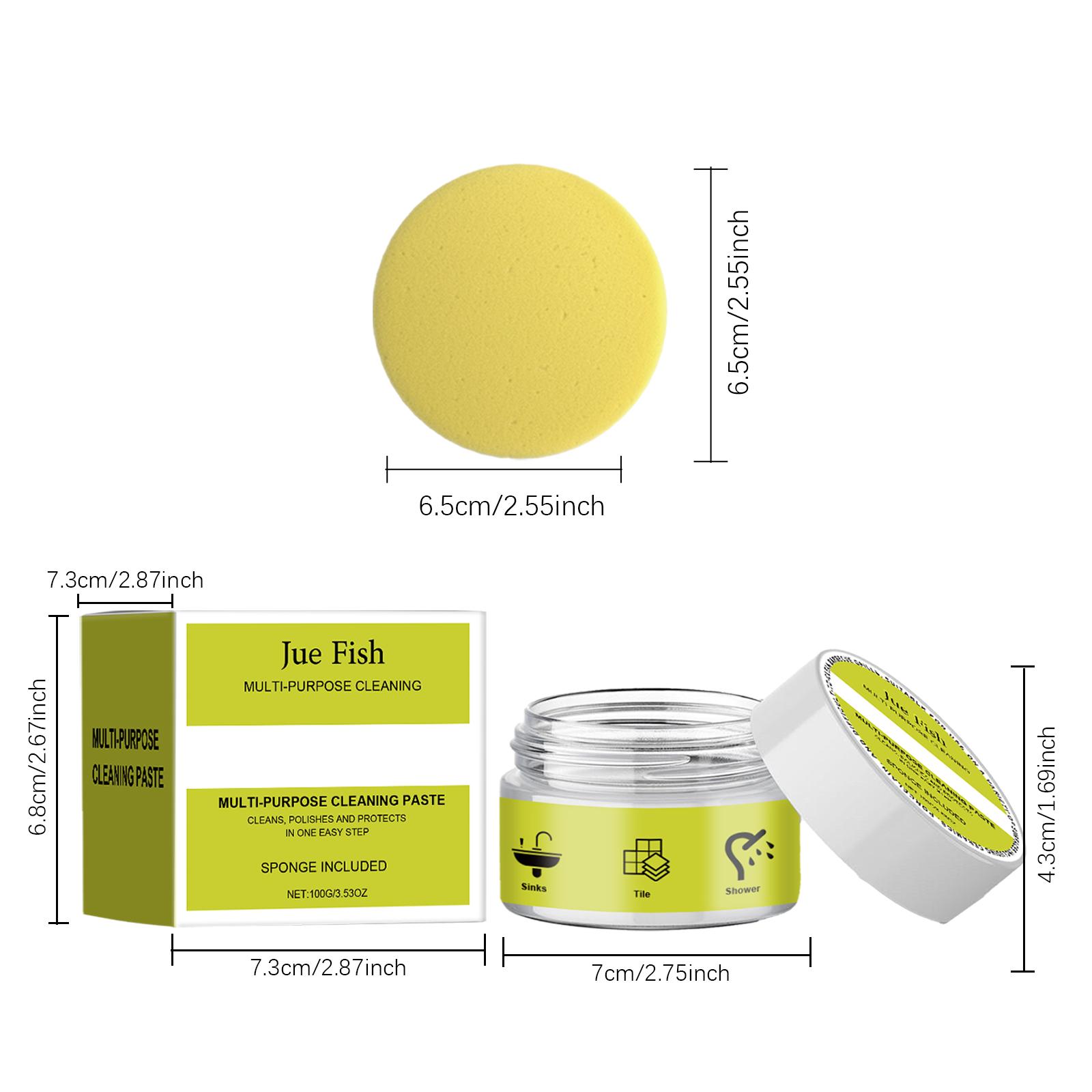 Jue-Fish Multi-Purpose Cleaning Paste Household Kitchen Bathroom Furniture Grease And Scale Multi-Purpose Cleaner