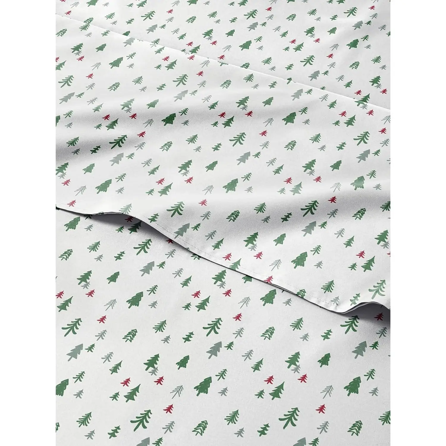 Christmas Sheet Set, Christmas Trees 4, Holiday Xmas Bedding Set - Queen | 4 Piece, Deep Pockets, Snug Fit, Wrinkle Free, Cozy Cooling Festive Winter, Holiday Sheets for Women, Men, Kids & Teens, Cozy