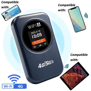 4G LTE Portable WiFi Hotspot Mobile Router, Pocket WiFi Internet Device 300Mbps,  3000mAh Battery, Multi-Device Connectivity for Travel, Business, Commuting, Students Abroad and Global Use
