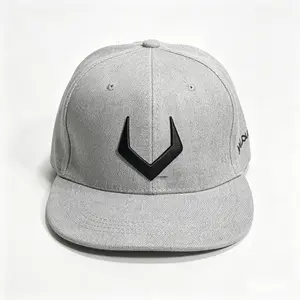 2026 EDITION Minimalist Gray V Logo Snapback Hat Collectible Street Fashion Cap