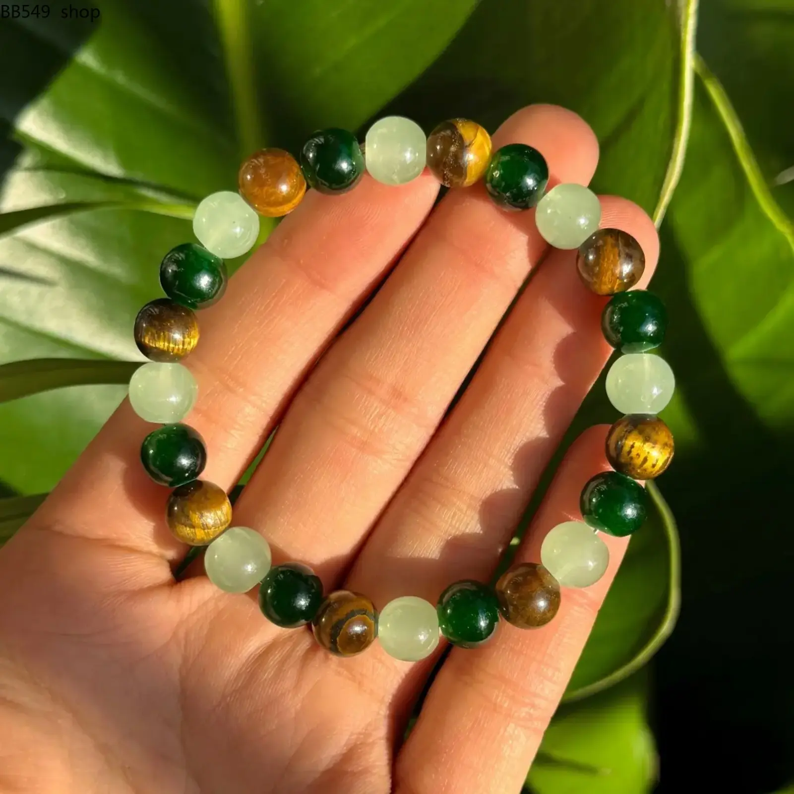 Money Bracelet With Green Aventurine Stone Tiger Eye Stone - Lucky Bracelet - Attracting Wealth, Abundance, And Prosperity Adjustable Bangle
