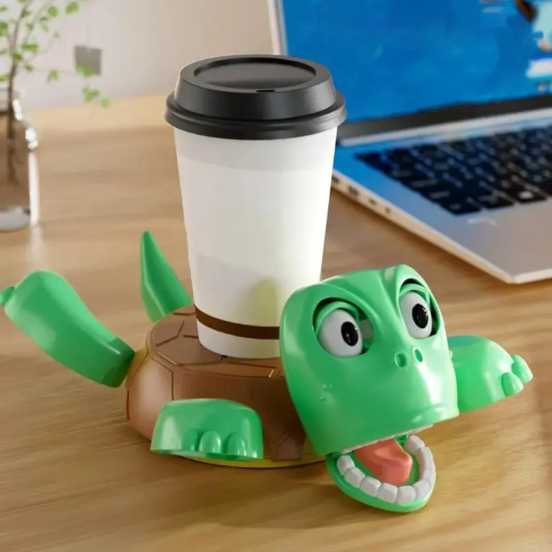 Turtle-shaped coasters, fun tea coasters, sound-making, coffee insulation mats, home decor and kitchen accessories, interactive design, durable plastic, super coasters, party supplies