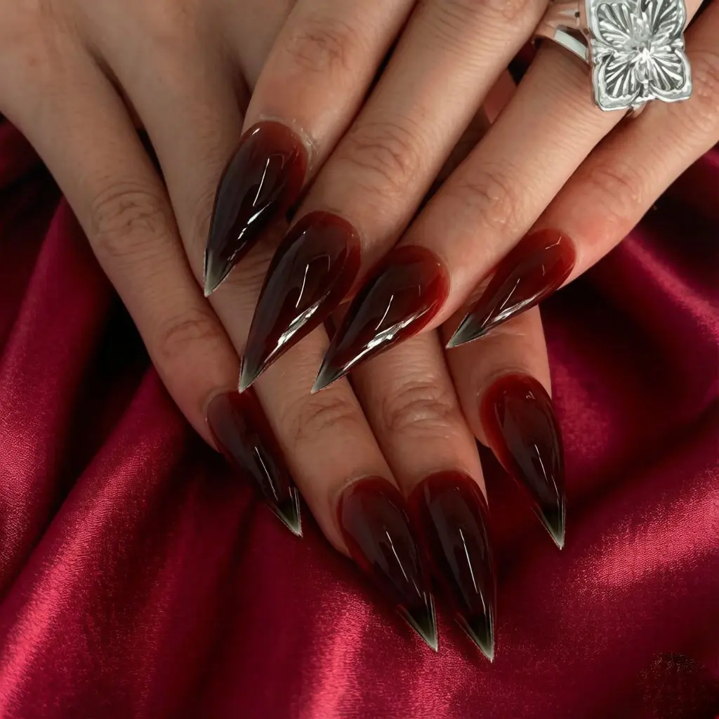 Spring Summer New 10-Piece Press-On Nails, Trendy Sharp Tips, 3D Dragon Claw Cat Paw Design, Reusable, Non-Damaging, Handmade Women's Falsenails, Fake Nails, Decorative Nails