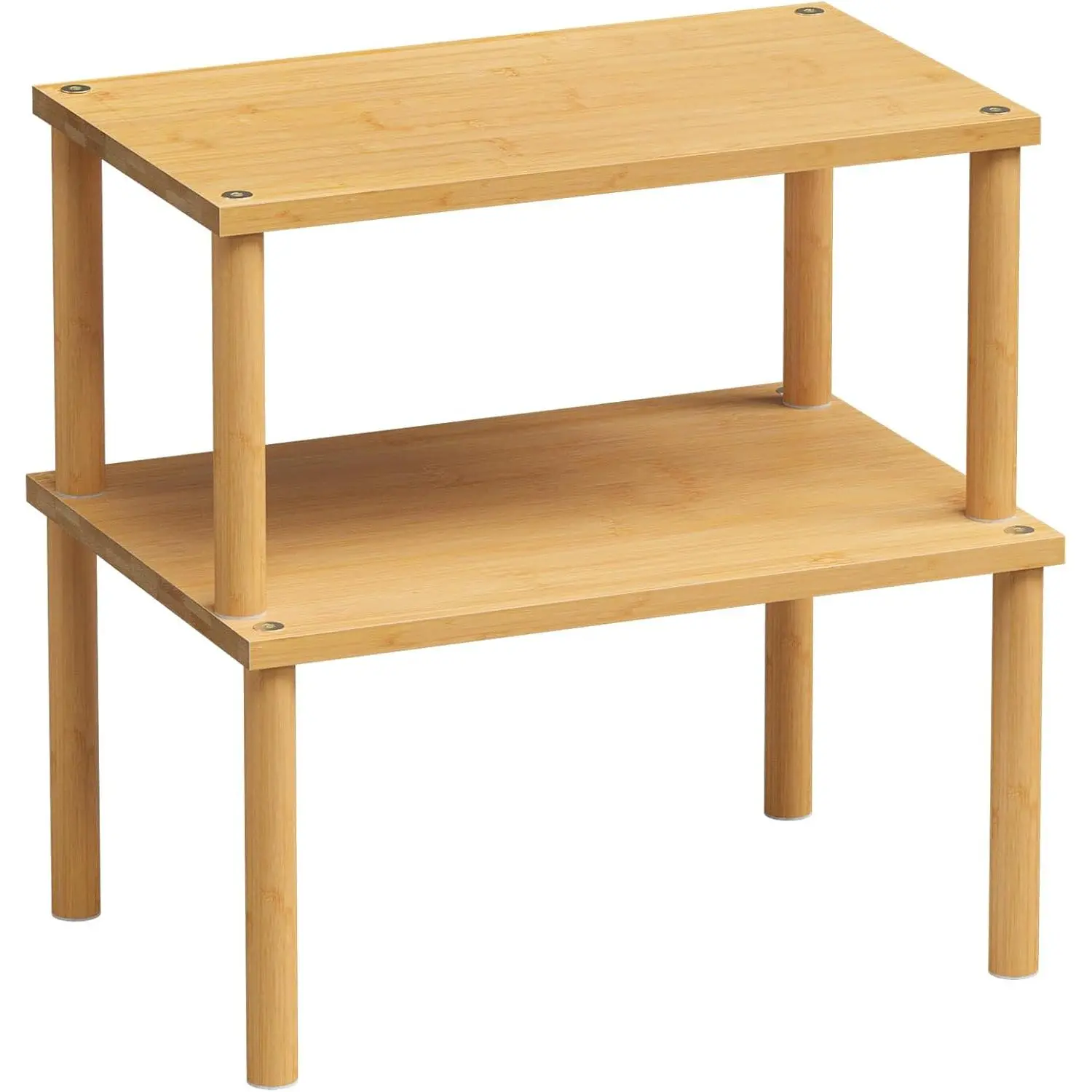 2 Pack Cabinet Organizer Shelf, Countertop(Medium,) | Kitchen Counter Shelves, Rack Countertop and Cabinet,Cabinet Storage,Counter Organizer,Stackable Shelves
