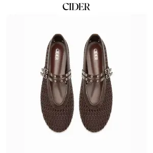 Cider WOVEN DOUBLE STRAP FLATS