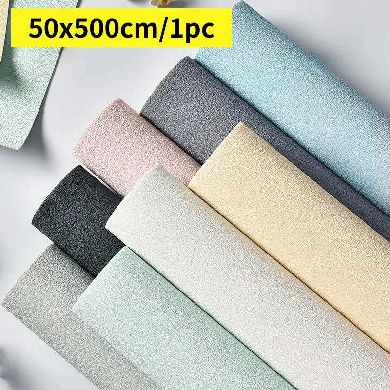50x500cm One Roll Value Pack, Diatom Mud Self-Adhesive 3D Thick Foam Wall Sticker, Self Adhesive Wallpaper, Waterproof Thickened, Lowest Cost Cozy Accent Wall.