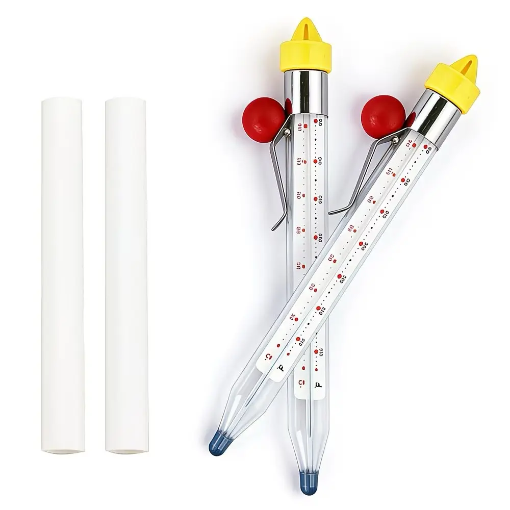 Candy Thermometer, Instant Reading, High Precision, Suitable for Chocolate, Jam, Syrup, Candy Temperature, Glass Kitchen Food Thermometer