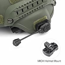Helmet Light Military with IR + Red +White LED Task Lamp, Signal Light with 4 Mount Accessories for Fast Mich Helmet Molle System 20mm Rail Helmet Light Military with IR + Red +White LED Task Lamp, Signal Light with 4 Mount Accessories for Fast Mich Helmet Molle System 20mm Rail