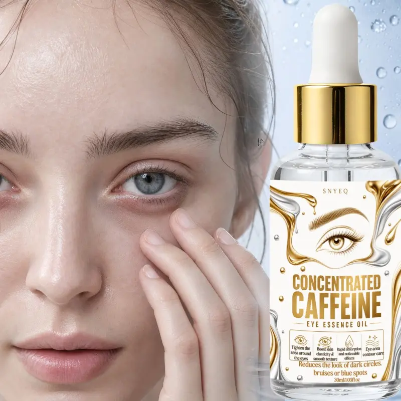 [For Reducing Puffiness & Fading Dark Circles] Caffeine & Collagen Eye Serum Oil – Fades dark circles, bruises and bluish discoloration for a more even light‑beige skin tone. Firming & moisturizing. Unisex, suitable for all skin types.