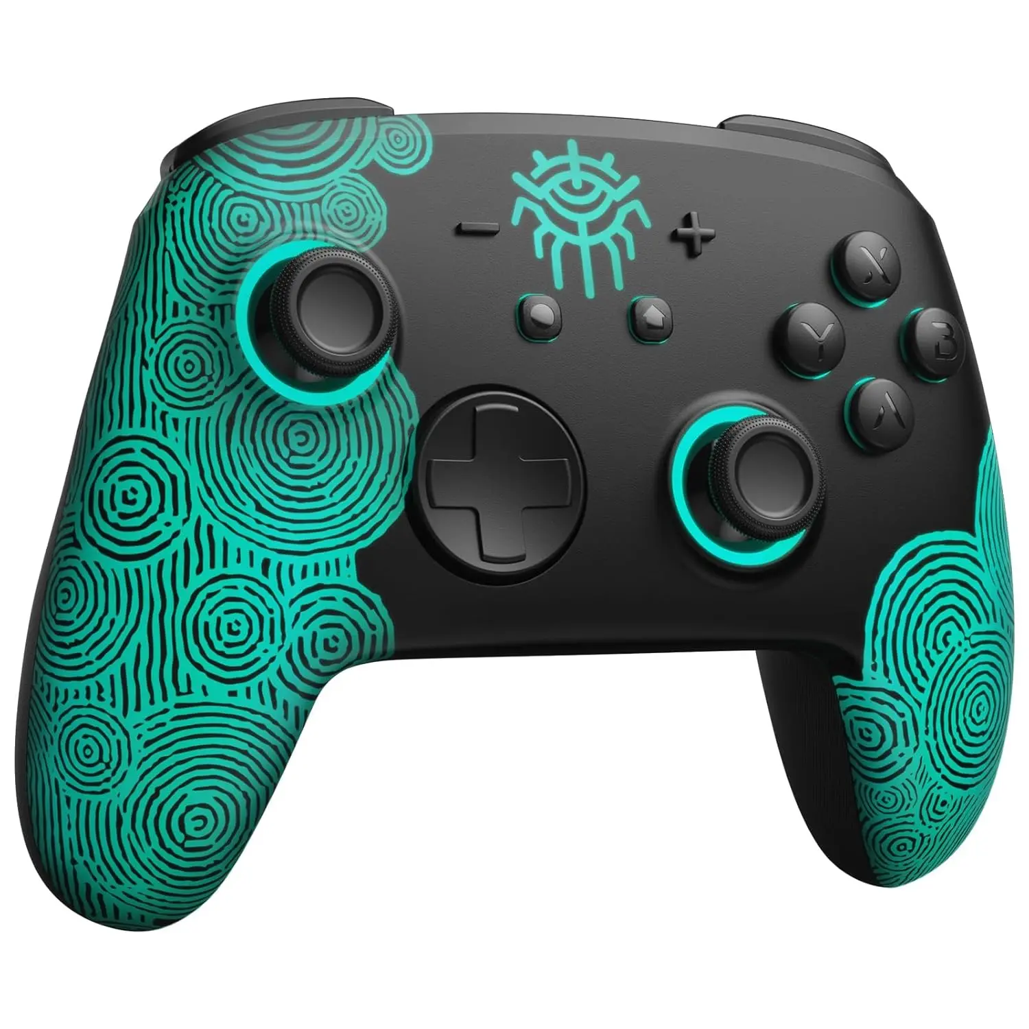 Hall Effect  2 Pro Controller for  OLED/2,   Remote with NFC,    Glow RGB Gamepad with Wake Up,Turbo,Macro  Buttons,Gyro,Motion & Vibration Control