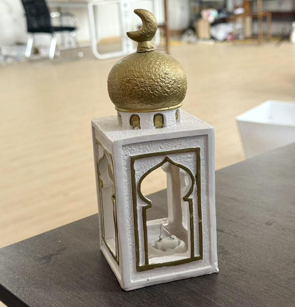 Middle Eastern Moon Castle Incense Burner, Ramadan Decor, Islamic Home Decor, Aromatherapy Ornament