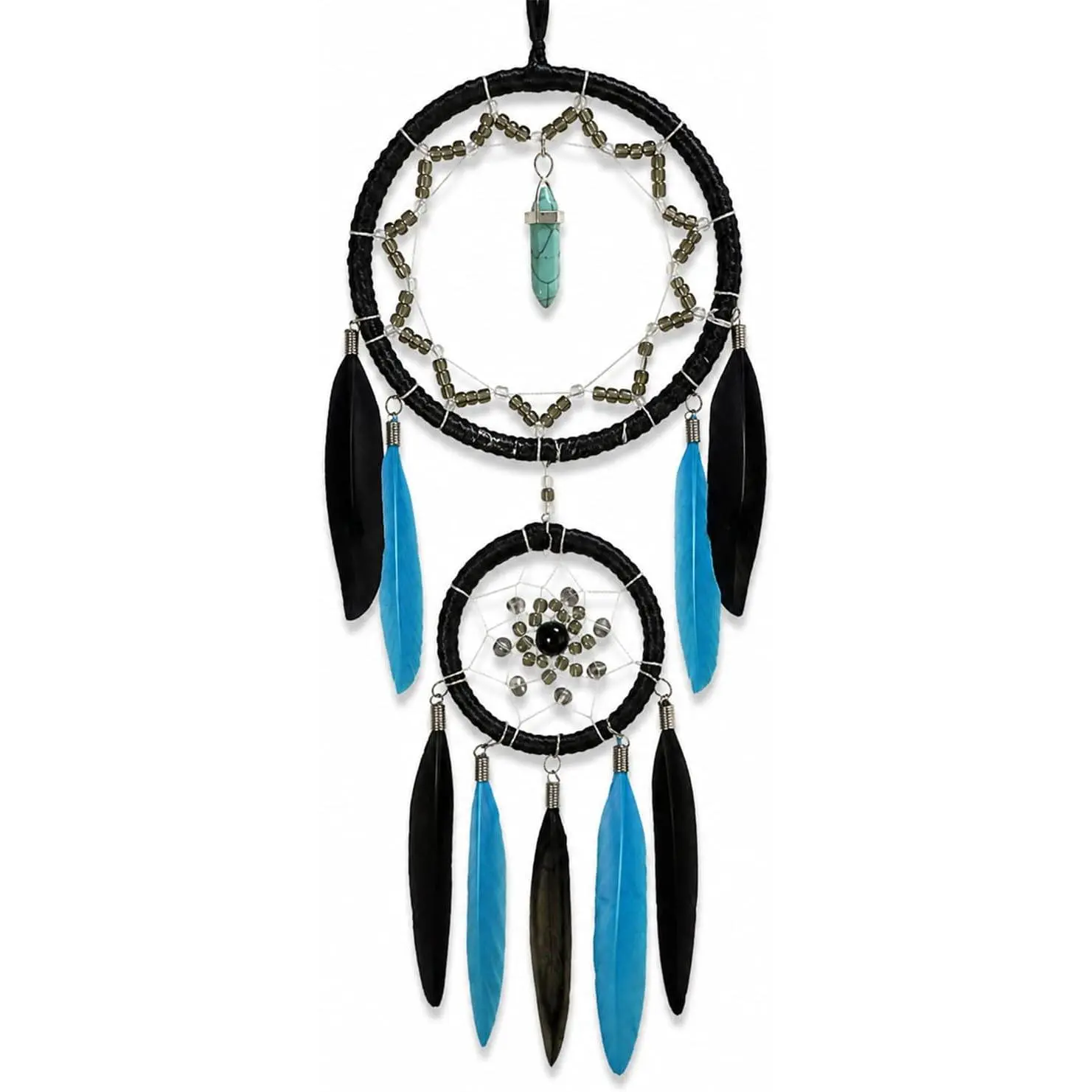 Dream Catchers Blue for Adults Boho Room Décor Dreamcatcher Small Bedroom Wall  for  Girls Boys