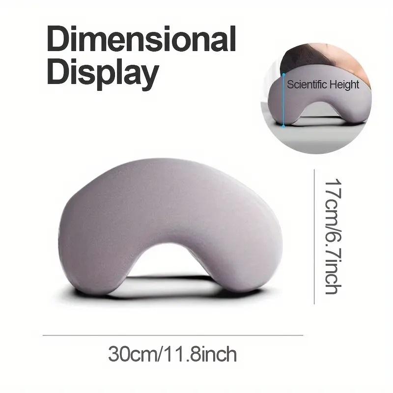 Beauty salon and sleeping pillow face down pillow massage pillow for prone sleeping on bed with headrest, breathable nap pillow, ergonomic memory foam neck pillow for office leisure time, multifunctional exquisite neck pillow suitable for SPA relaxation