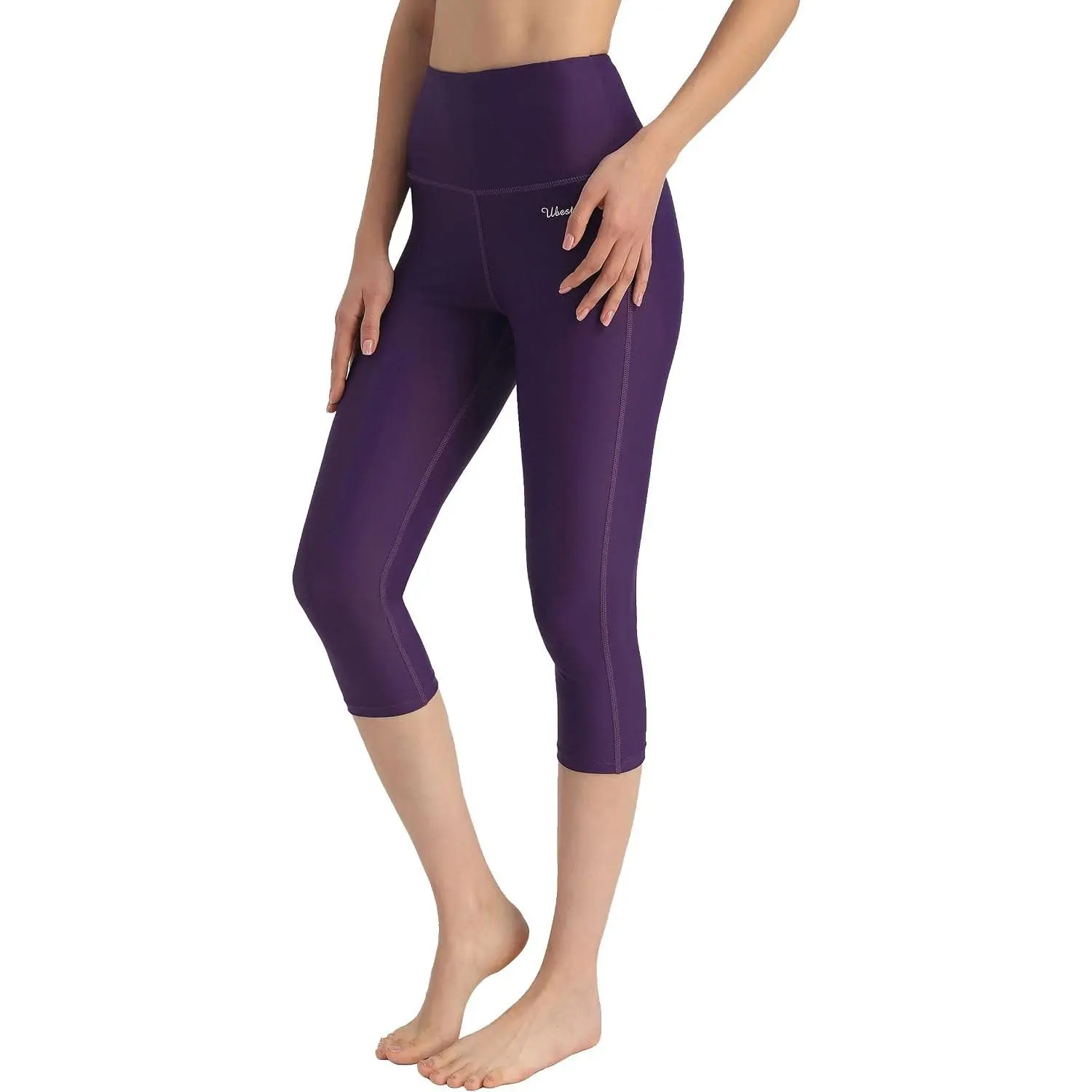UPF 50+ High Waist Swim Leggings for Women Swim Capris Swim Pant Swim Tights Beach Pants Sun Protective