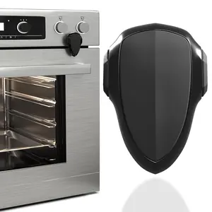 Oven Lock Child Safety, 1 Pack, Oven Door Lock Child Safety, Oven Baby Proofing, Heat-Resistant, Durable & Easy to Install Oven Safety Locks  Toddlers, Baby Proof Oven (Black)