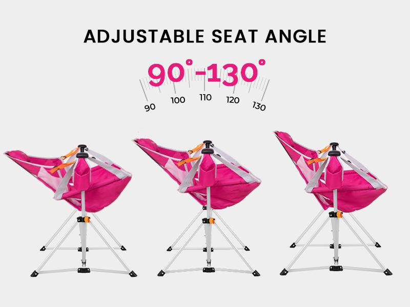 KingCamp Hammock Camping Chair, Swinging Portable Folding Camp Chairs for Adults Max 400lbs Heavy Duty Foldable Oversized Rocker with Aluminum Alloy Frame Cup Holder for Outdoor Beach Patio Sport