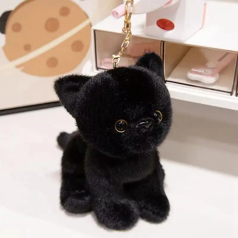 15cm New Cat Doll Pendant Stuffed Plush Toy Handmade Doll Cartoon Anime Cute Pillow Cushion Children's Birthday Gift Doll