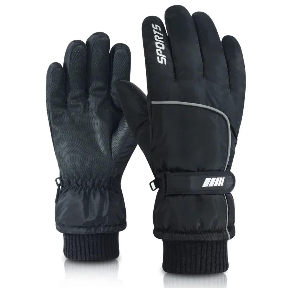 Extreme Cold Weather Gloves for Men Women Waterproof Thermal Ski Snow Motorcycle Riding Touchscreen Windproof Reflective Safety Winter Sports Gear