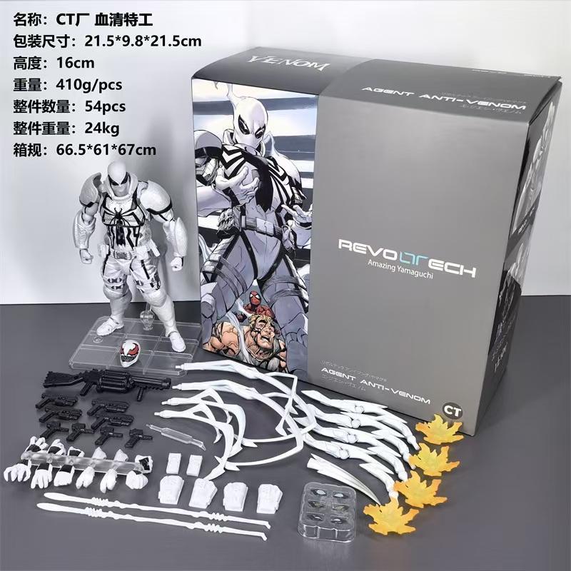 New Ct Toys Agent Anti Venom Figure Kaiyodo Amazing Yamaguchi Comics Agent Venom Action Figure Model Christmas Toys gifts