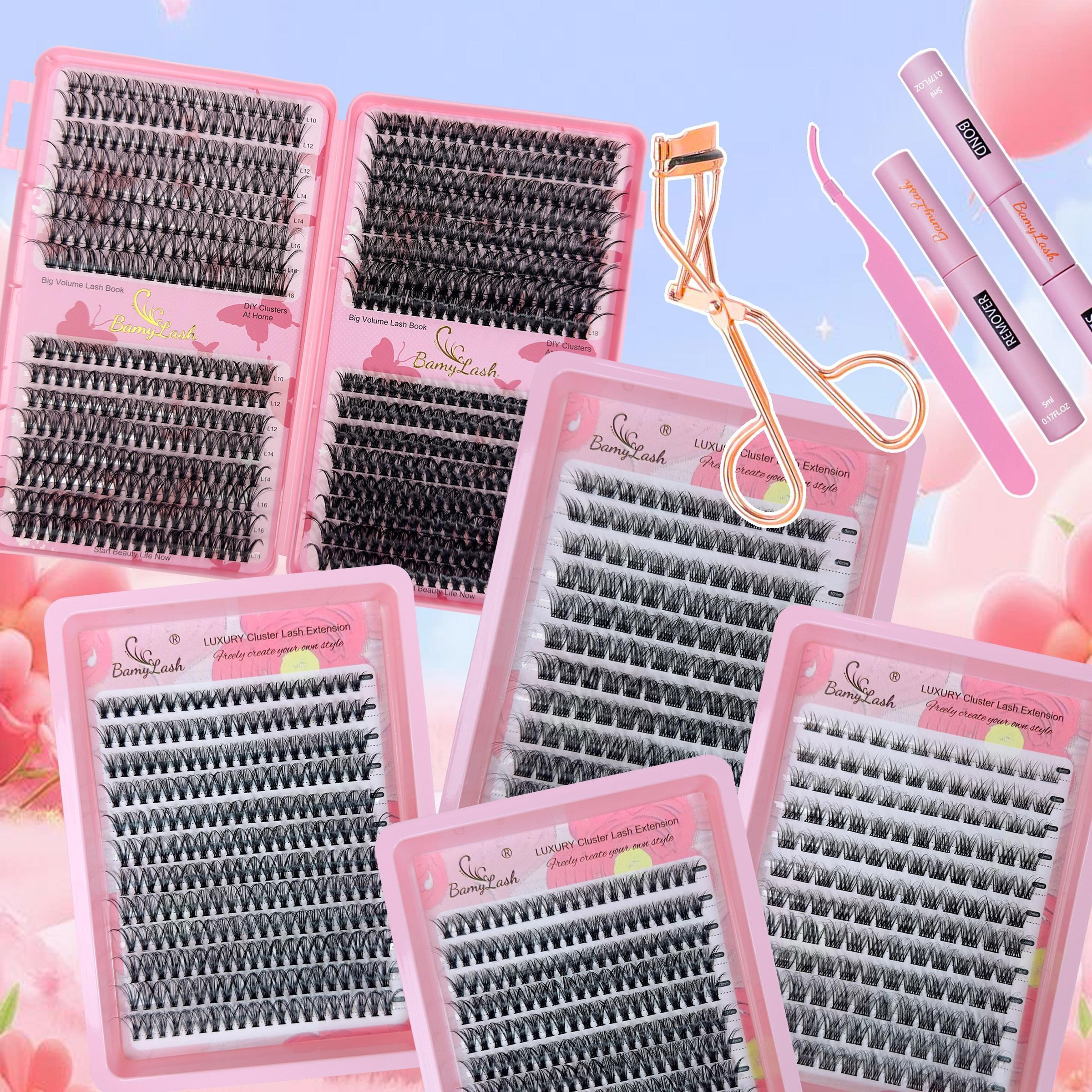 Mixed Length Individual Volume False Eyelashes Kit, 1 Set Natural Look Eyelash Extensions, Self Grafting Curl Eyelashes, Eye Makeup Enhancement False Eyelashes, Cosmetic Eyelash Clusters