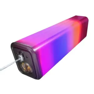 LED-lit Electric Water Gun with A Large-capacity Water Tank, Sound Effects, and Touch Controls; Perfect for Summer Pool and Beach Parties.