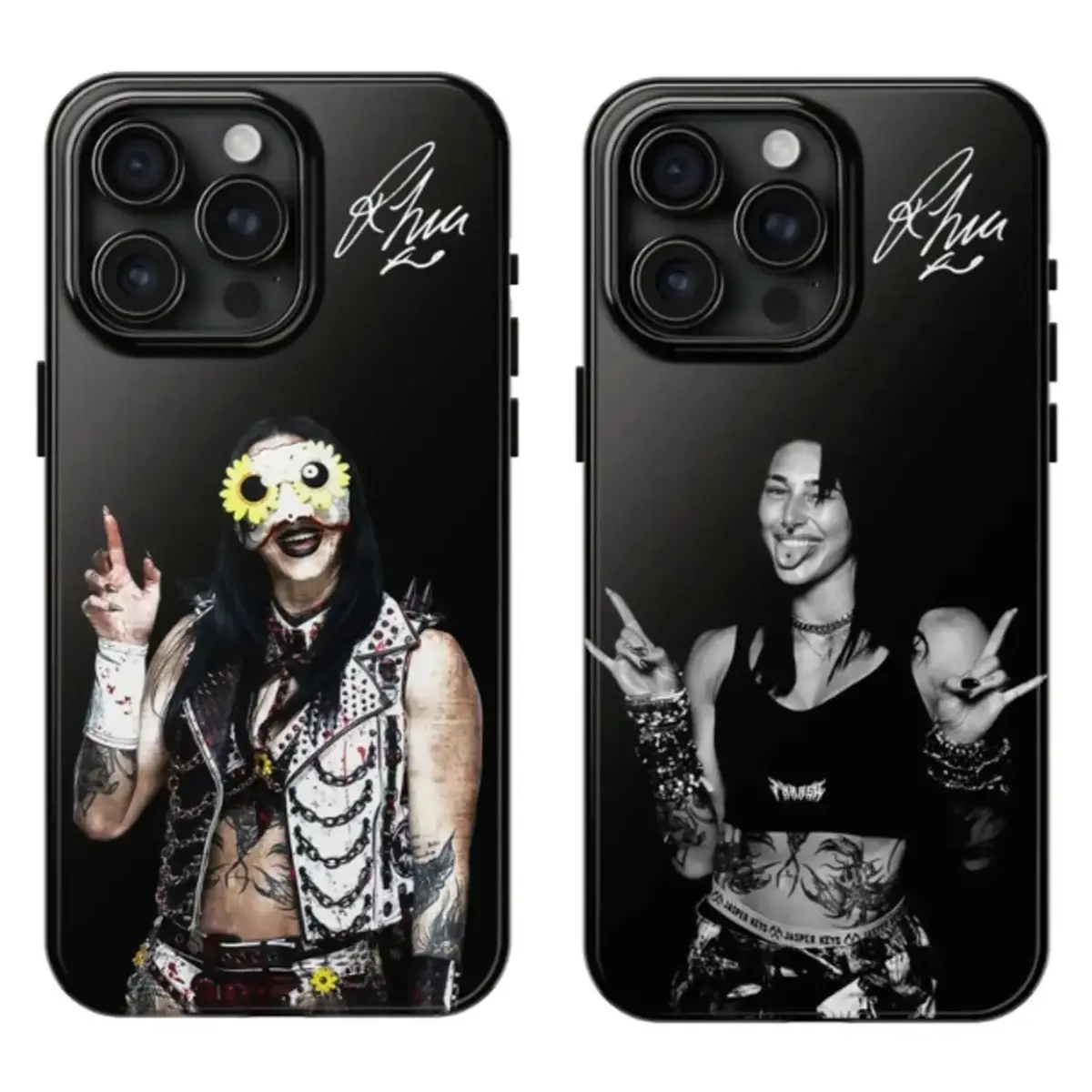 Rhea Ripley Iconic Signature Phone Case, Black Phone Cover, Gift For WWE Fans phone Cases For iPhone 12-17 Promax Pro Plus & Samsung Galaxy S22-S26 Ultra Plus,Perfect for Her/Him fashionable gift