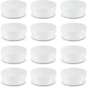 20 Pack Round Clear Frosted Plastic Bead Storage Containers with Screw Top Lids, Stackable Cylinder Organizer for Makeup, Pills, Gems, Jewelry & Small Items, 2.6x1 Inches