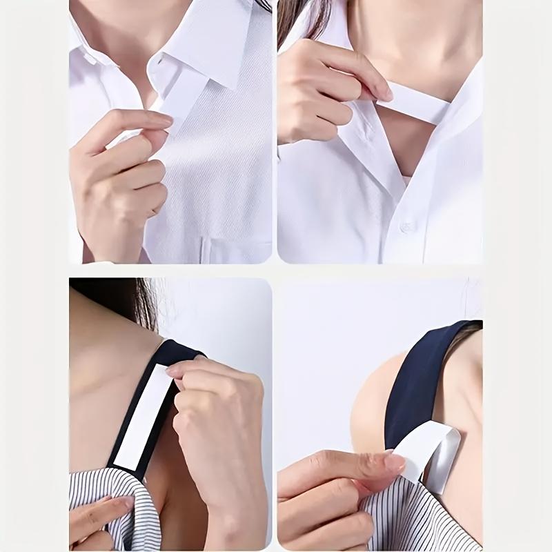 36/72 Pieces Transparent Light Beige Safety Double Sided Adhesive Tape - Strong adhesive without residue, suitable for underwear, bra adjustment and fashion repair, invisible design